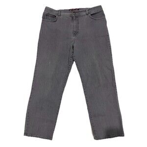 Gloria Vanderbilt Amanda Jeans Size 18 Short Gray Straight Leg Stretch Denim